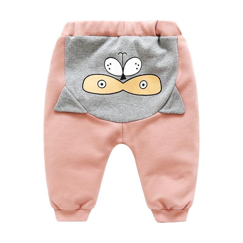 Cartoon baby pants pink with gray back pocket and yellow beak print Stevvex on Tampa Home & Garden Store