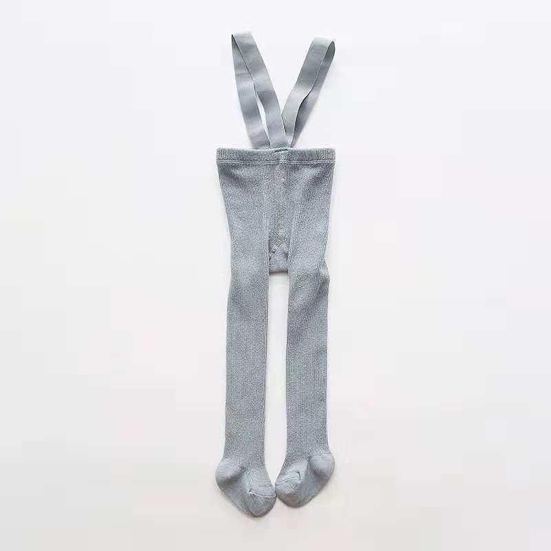 Stevvex newborn high-waist cross-belt baby leggings in metallic gray with suspenders on Tampa Home & Garden Store