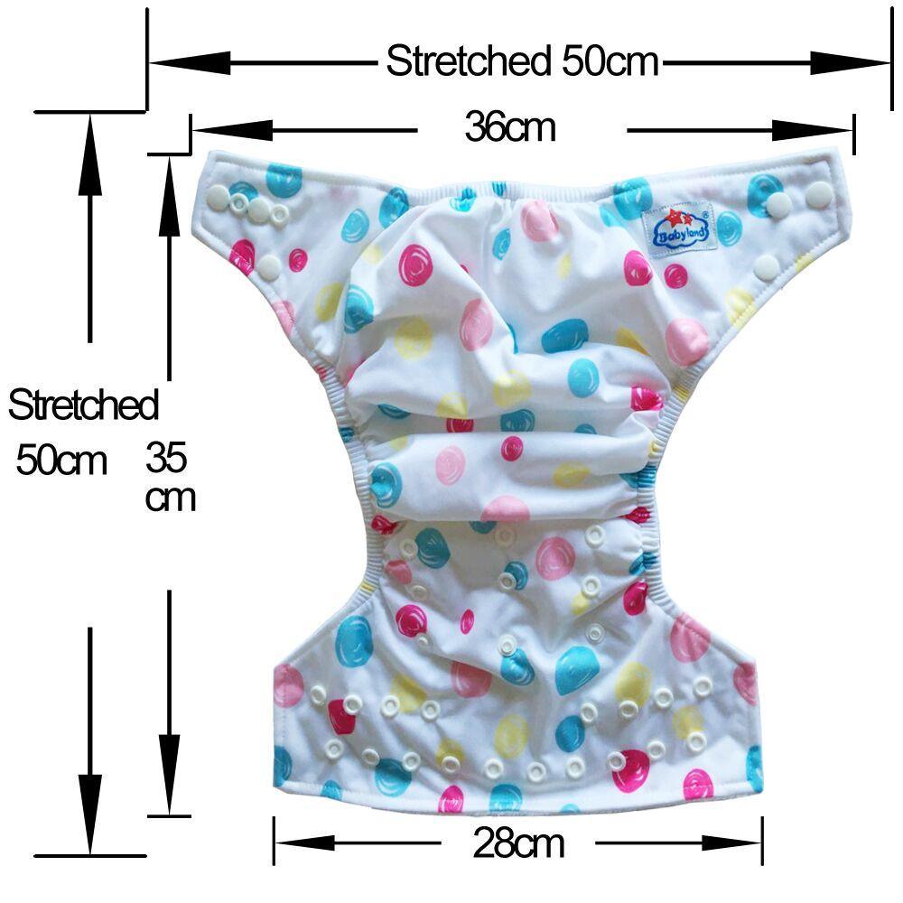 Stevvex modern luxury printed baby cloth diaper 5pcs pocket diapers with pastel dot print on Tampa Home & Garden Store