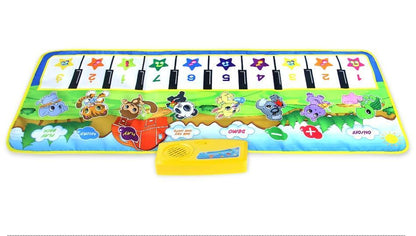 Animals Musical Mat Carpet with 10 Keys piano mat for kids, record, sounds by Stevvex on Tampa Home & Garden Store