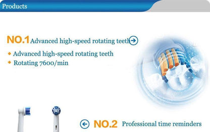 Stevvex Sonic Electric Toothbrush with rotating head, ST16GG4564BQ, for women and men on Tampa Home & Garden Store