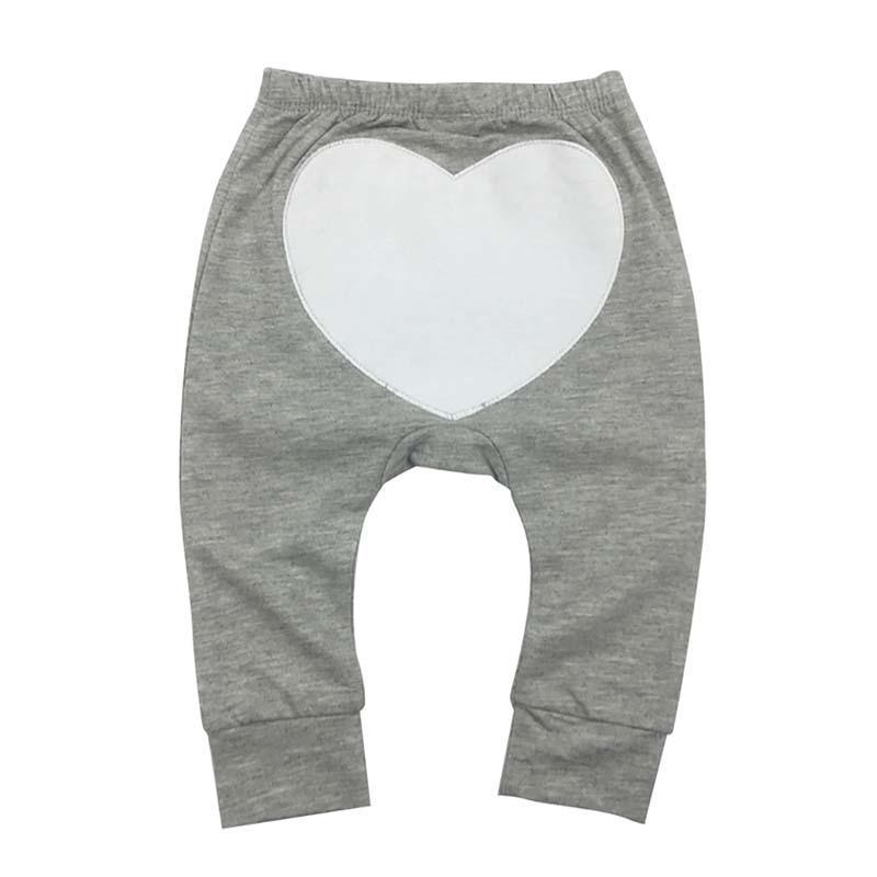Baby pants gray knit with white heart patch on back for 6-24 months on Tampa Home & Garden Store