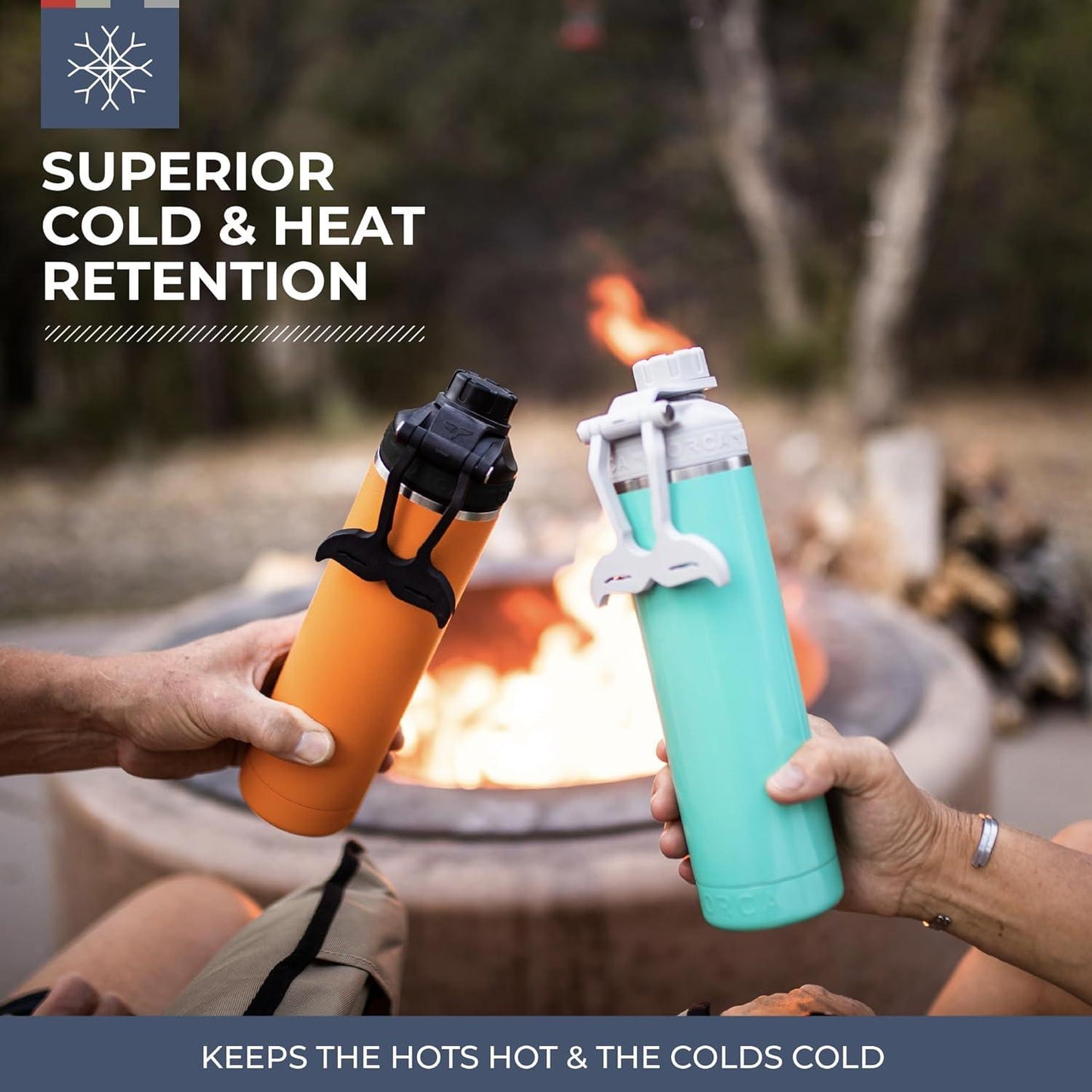 HYDRA™ 22OZ Water Bottle & Silicone Handle - Tampa Home & Garden Store