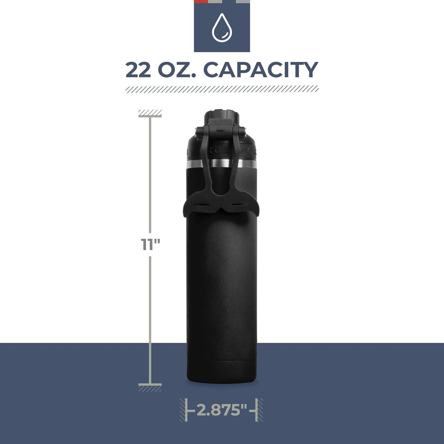 HYDRA™ 22OZ Water Bottle & Silicone Handle - Tampa Home & Garden Store