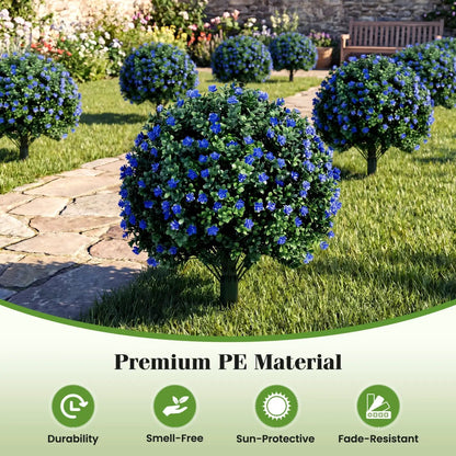 2 Pack Boxwood Topiary Balls for Outdoor Use