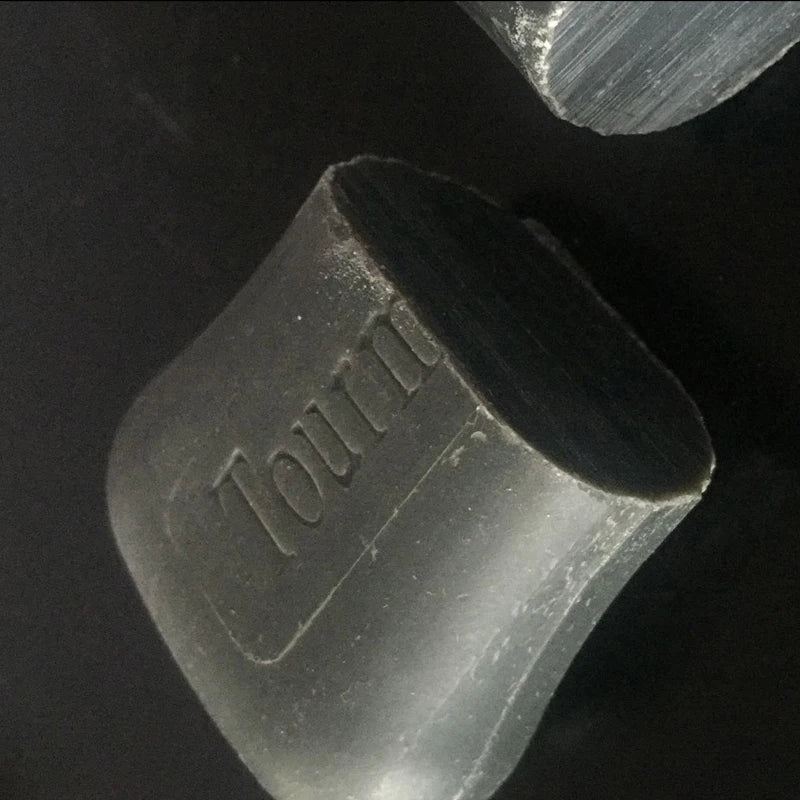 Tourmaline soap bar black charcoal cylindrical block with embossed Tourmaline on Tampa Home & Garden Store