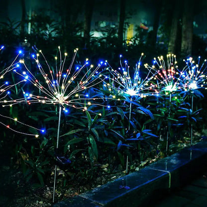 Modern Garden Led Solar Tree Lamp Copper Wires