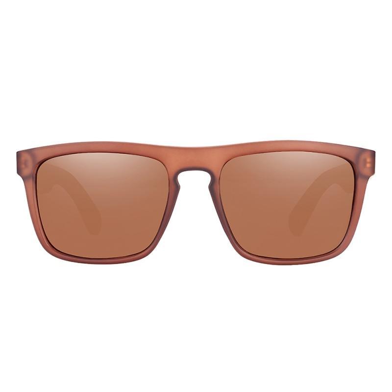 Sunglasses Stevvex polarized bamboo wood retro square frame brown lenses UV400 on Tampa Home & Garden Store