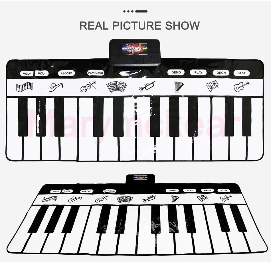 Electronic piano mat keyboard by Stevvex for kids, play mat with piano keys (2 views) on Tampa Home & Garden Store