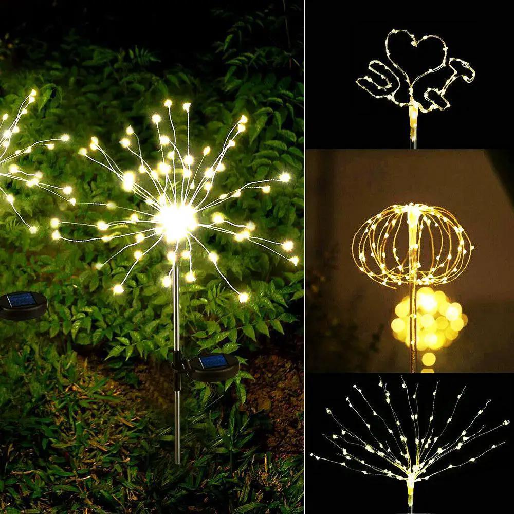 Modern Garden Led Solar Tree Lamp Copper Wires