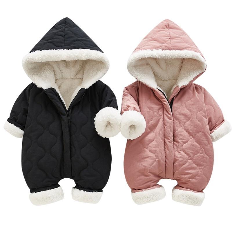 Stevvex baby quilted jumpsuit jacket with white faux fur lining, black and pink 2-pcs on Tampa Home & Garden Store