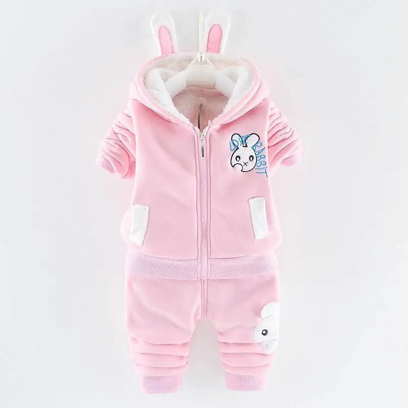 Bear Ear Hooded Baby Sweater Set for Autumn Wear
