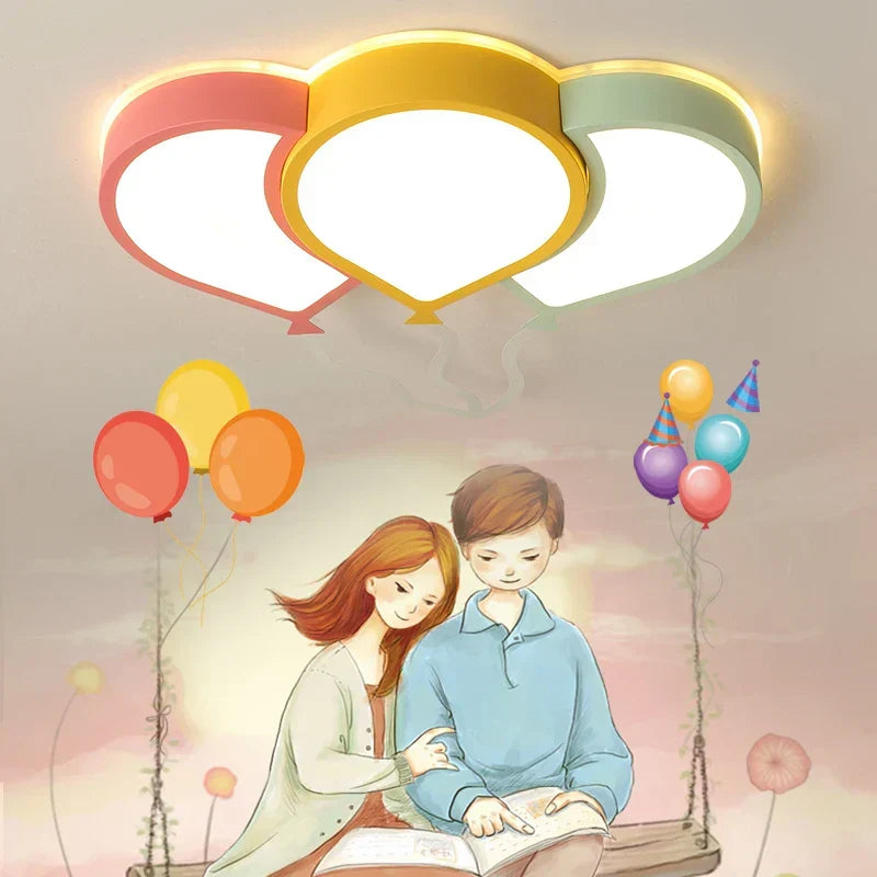 DecorBites Kids Room Princess Chandelier pastel ceiling lamp with pink yellow green frames on Tampa Home & Garden Store