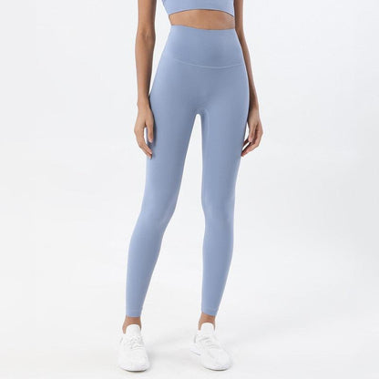 Stevvex women's high waist light blue yoga leggings with stretch for workouts on Tampa Home & Garden Store
