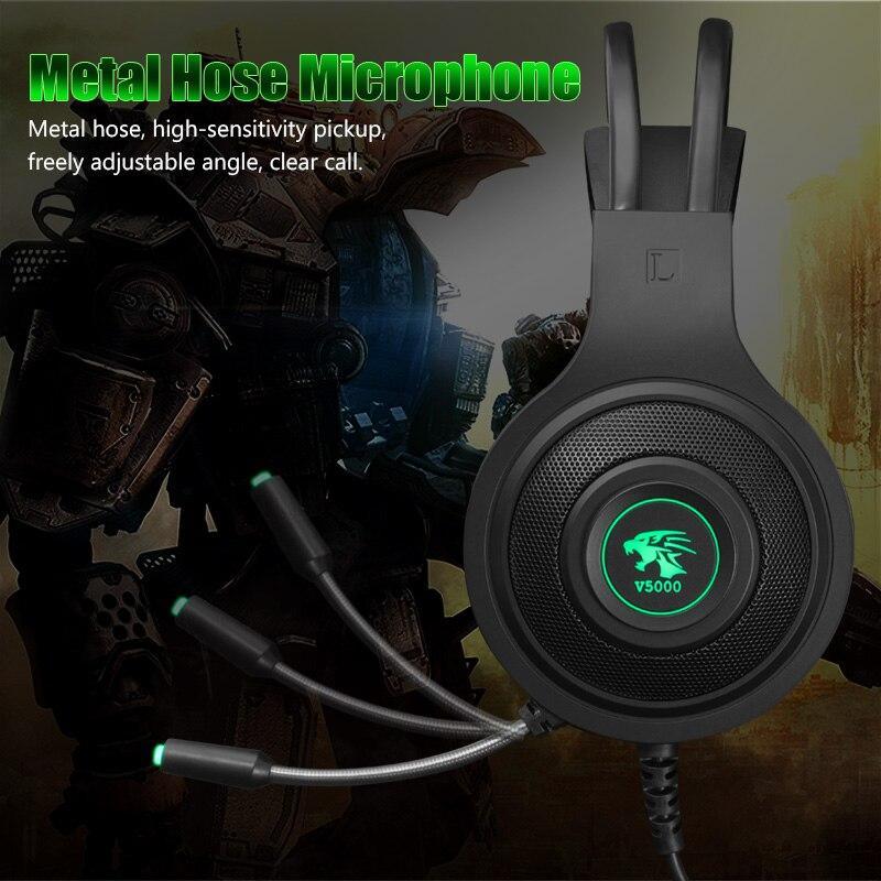 Stevvex gaming headset ST10S4230HMJ with black cups and green LED logo, USB/3.5mm wired mic on Tampa Home & Garden Store