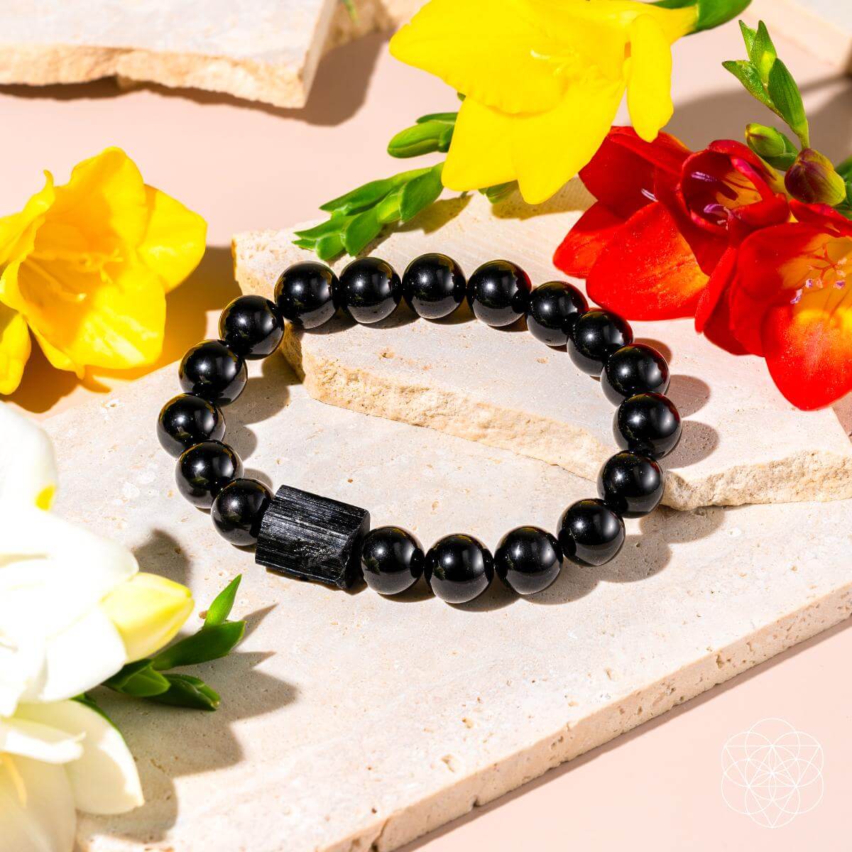 Habit Breaker - Black Obsidian & Tourmaline Bracelet - Tampa Home & Garden Store