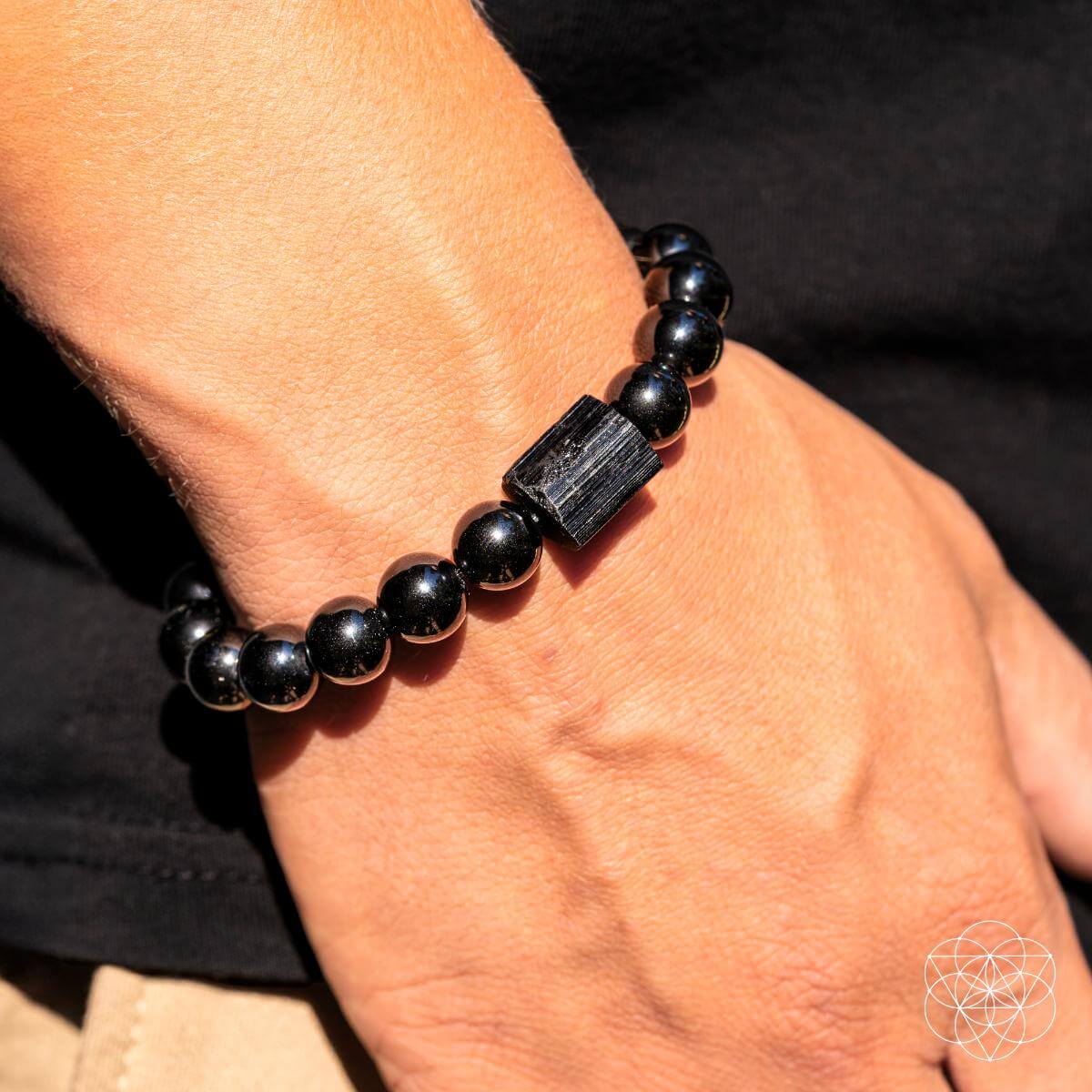 Habit Breaker - Black Obsidian & Tourmaline Bracelet - Tampa Home & Garden Store