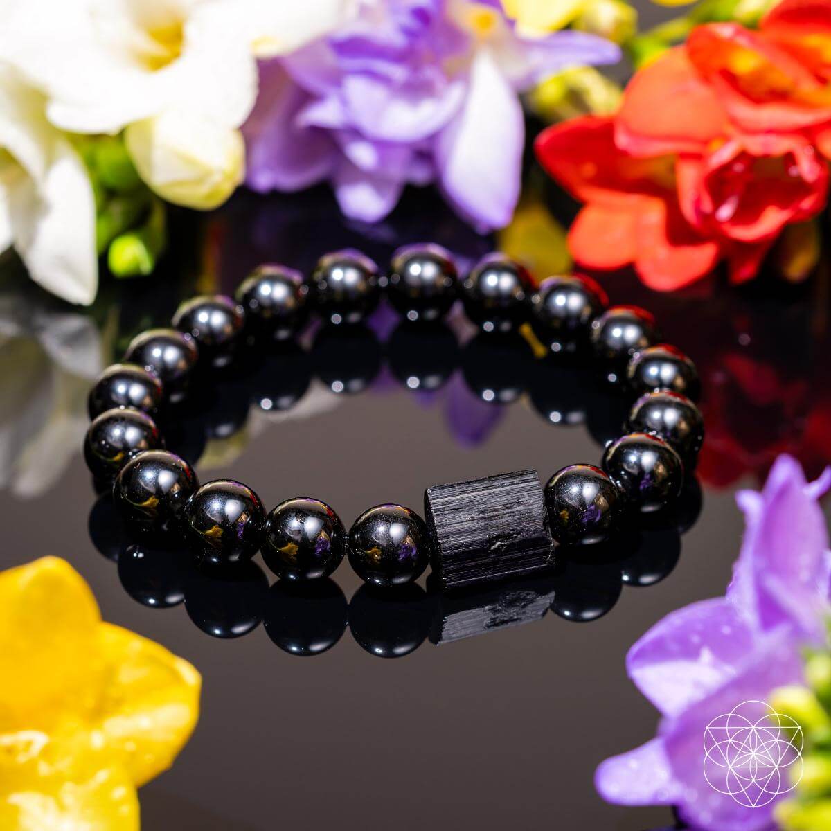 Habit Breaker - Black Obsidian & Tourmaline Bracelet - Tampa Home & Garden Store