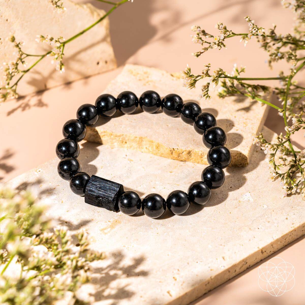 Habit Breaker - Black Obsidian & Tourmaline Bracelet - Tampa Home & Garden Store