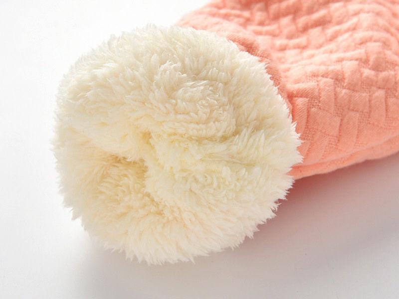 Winter Baby Warm Cotton Coat pink outer with cream plush cuff, Stevvex infant jacket on Tampa Home & Garden Store