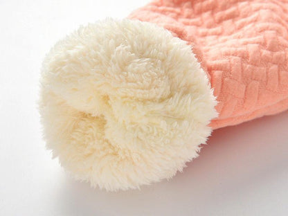 Winter Baby Warm Cotton Coat pink outer with cream plush cuff, Stevvex infant jacket on Tampa Home & Garden Store