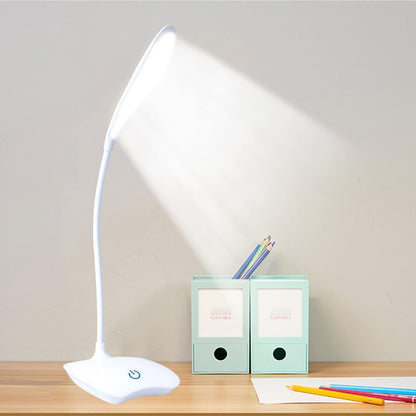 Stevvex Reading Table Lamp white LED desk lamp with rechargeable battery, two mint organizers on Tampa Home & Garden Store