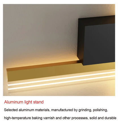 DecorBites LED aluminum wall light bar in gold finish with warm glow wall-mounted on Tampa Home & Garden Store