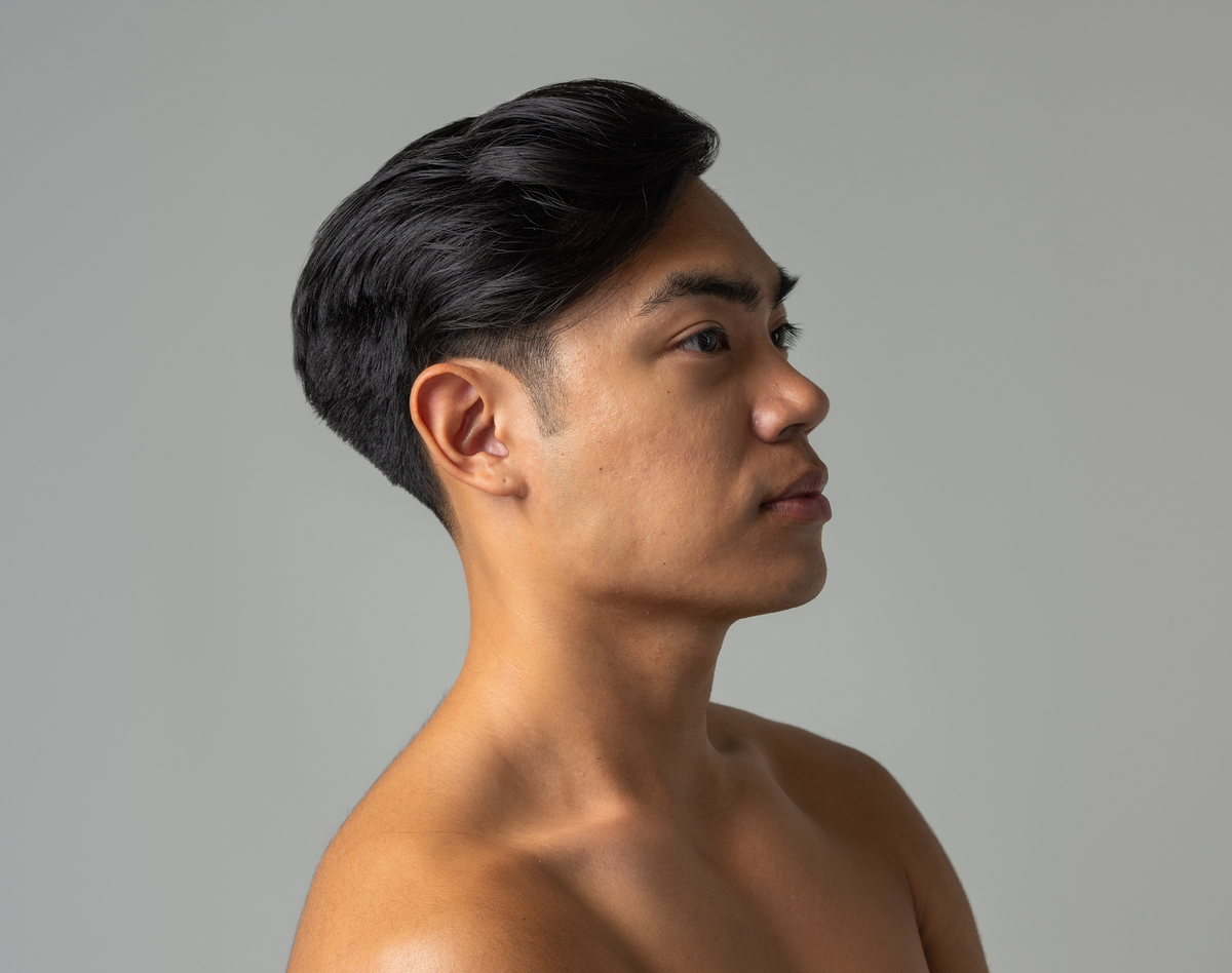Hair Styling Paste Bravo Sierra slicked-back black hair on male profile on Tampa Home & Garden Store