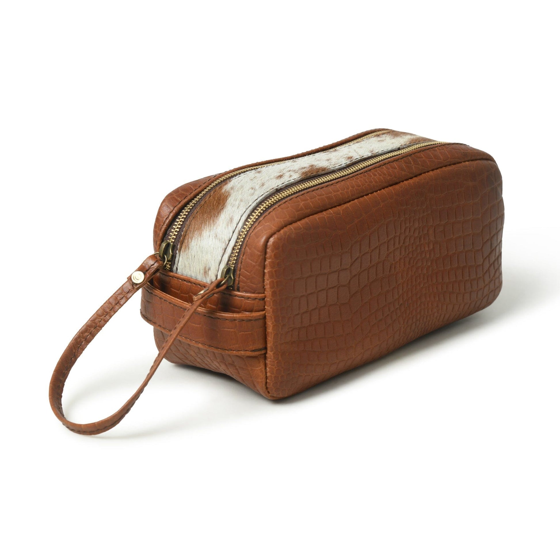 Hairon Croco Leather Toiletry Bag - Tampa Home & Garden Store
