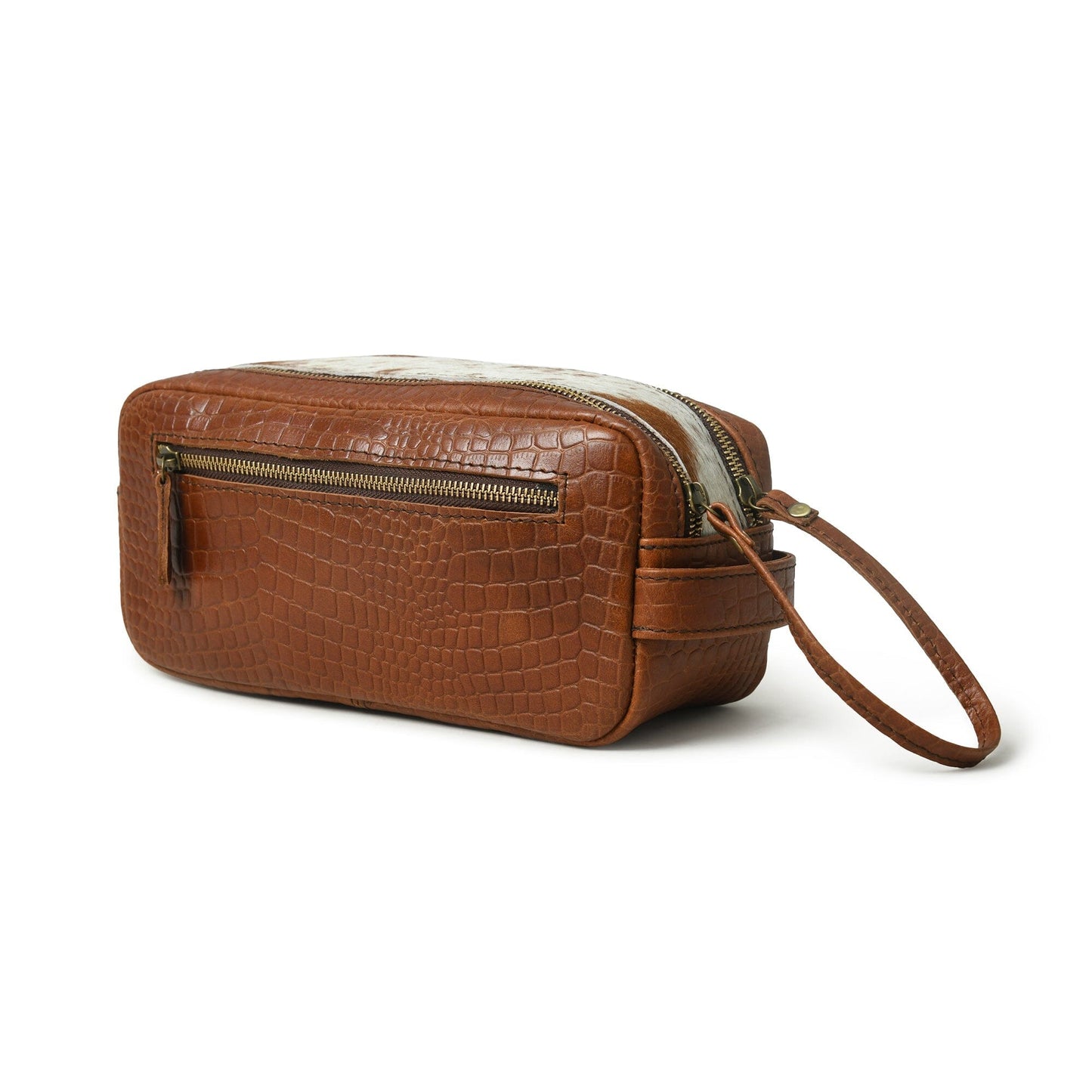 Hairon Croco Leather Toiletry Bag - Tampa Home & Garden Store