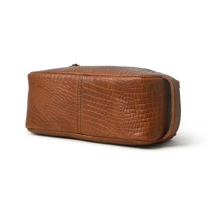 Hairon Croco Leather Toiletry Bag - Tampa Home & Garden Store