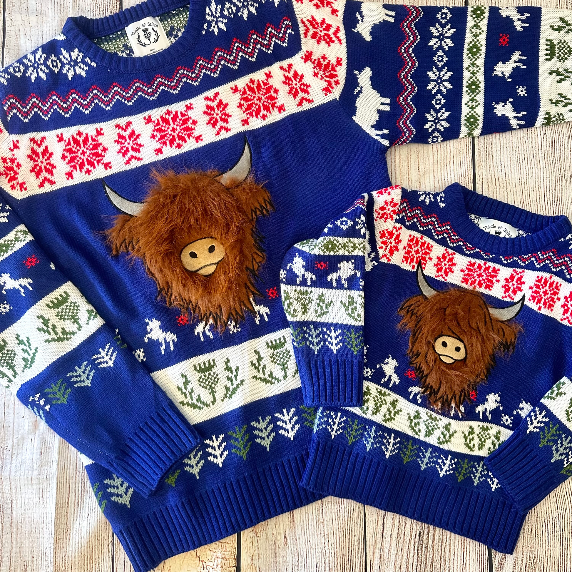 Hairy Highland Coo Ugly Christmas Sweater - Tampa Home & Garden Store