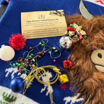 Hairy Highland Coo Ugly Christmas Sweater - Tampa Home & Garden Store