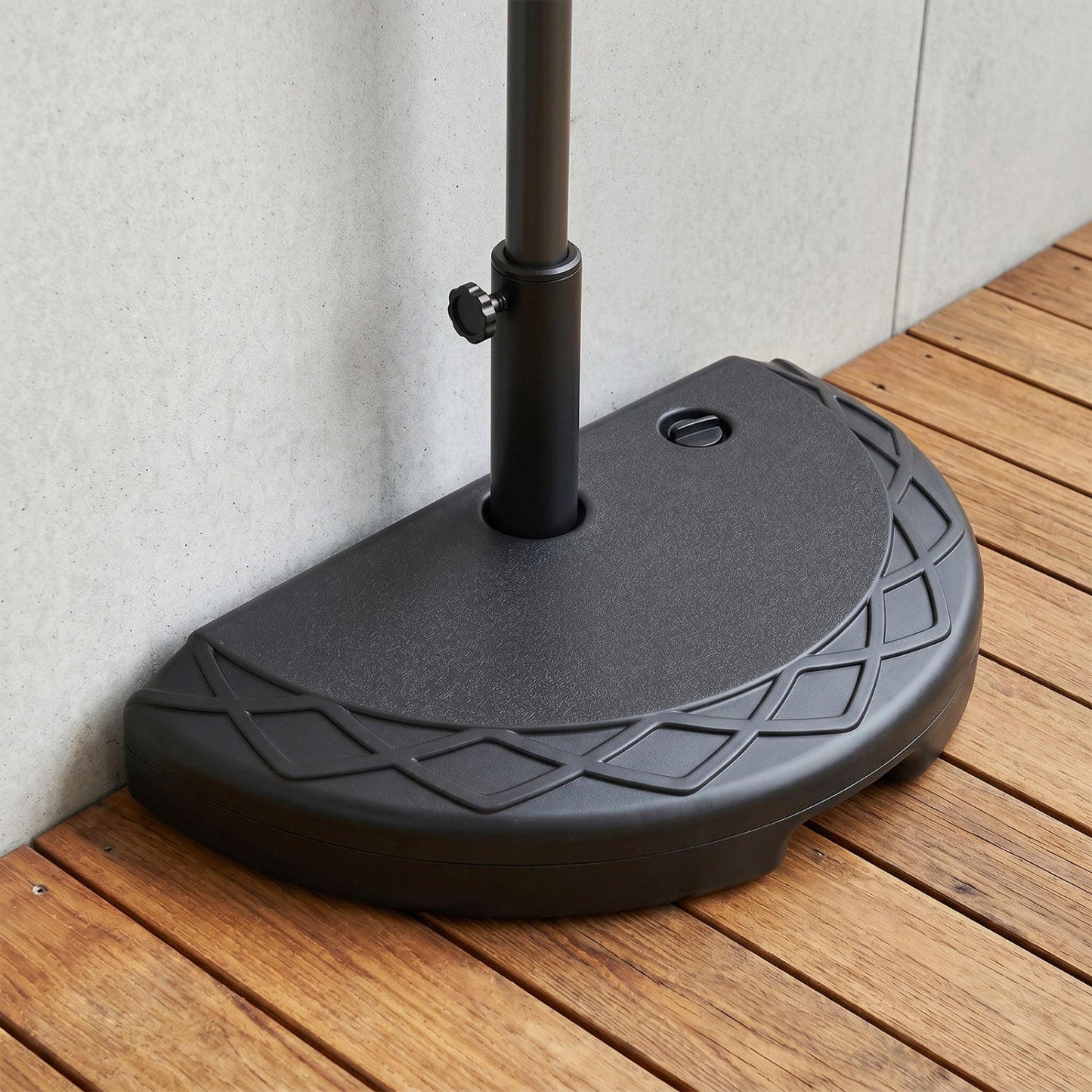 Half Round Umbrella Base Fillable Water and Sand