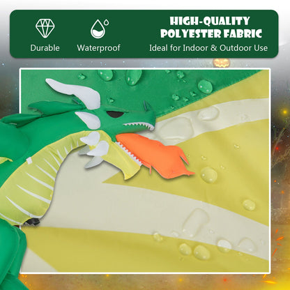 DirectDeals 5 ft hanging Halloween dragon inflatable, green polyester dragon on Tampa Home & Garden Store