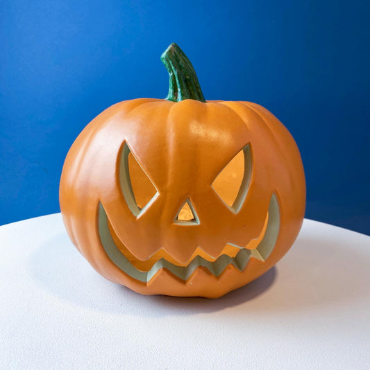 Halloween Lantern Grinning Pumpkin with Light. Fall Porch Window Decor. Home or Retail Celebration. Kids Room. Gift for Him or Her.