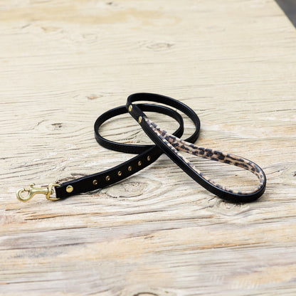 Halter Ego® Black Leather Safari Dog Leash - Tampa Home & Garden Store