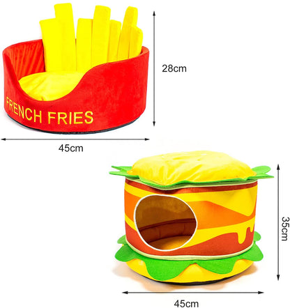 Hamburger French Fries Pet Bed - Tampa Home & Garden Store