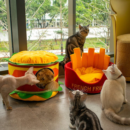 Hamburger French Fries Pet Bed - Tampa Home & Garden Store