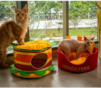 Hamburger French Fries Pet Bed - Tampa Home & Garden Store
