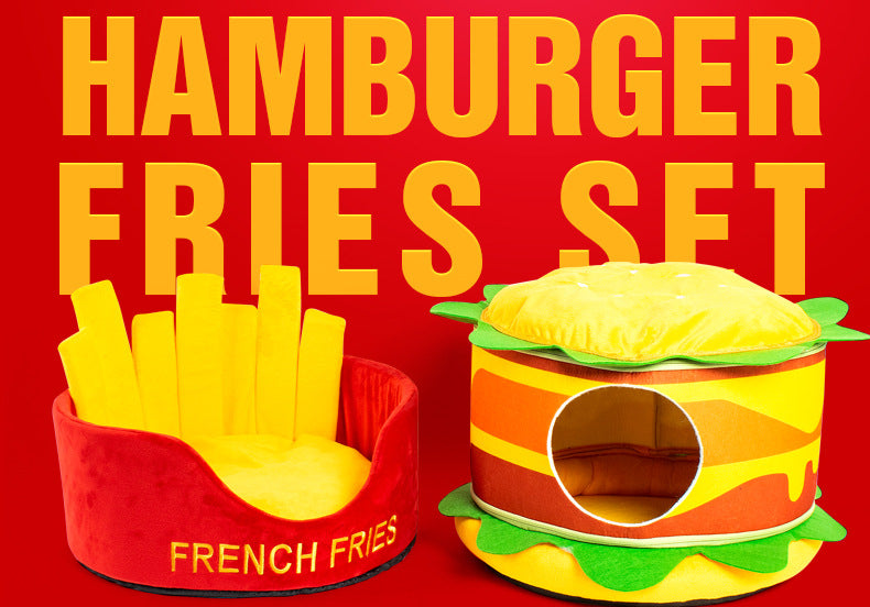 Hamburger French Fries Pet Bed - Tampa Home & Garden Store