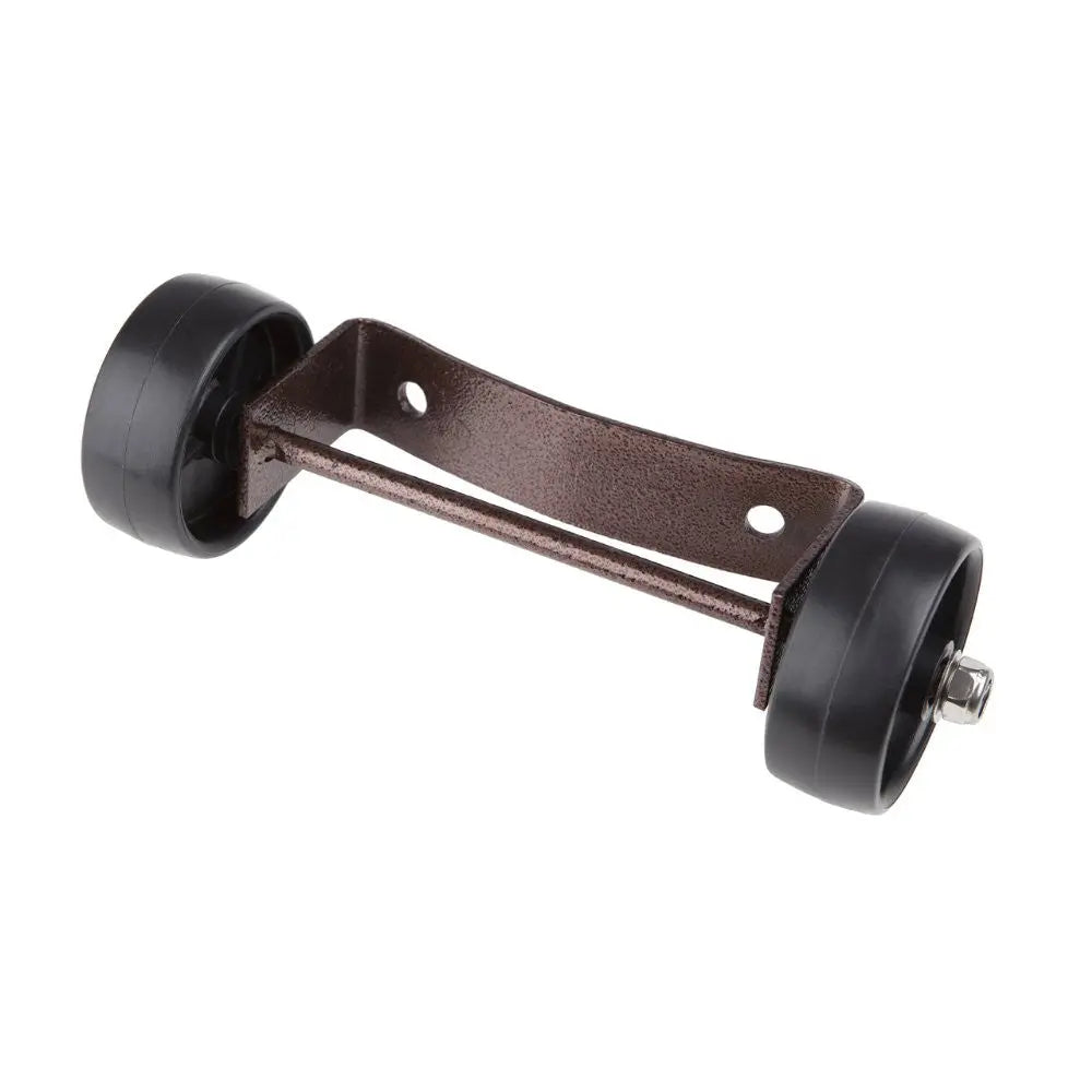 Hammer Tone Bronze Wheel Assembly with dual black wheels and brown bracket by Fire Sense on Tampa Home & Garden Store