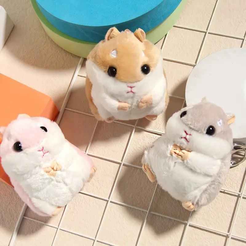 Plush Hamster Backpack Keyring And Bag Charm