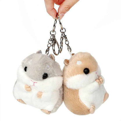 Plush Hamster Backpack Keyring And Bag Charm