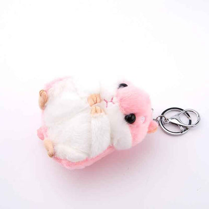 Plush Hamster Backpack Keyring And Bag Charm