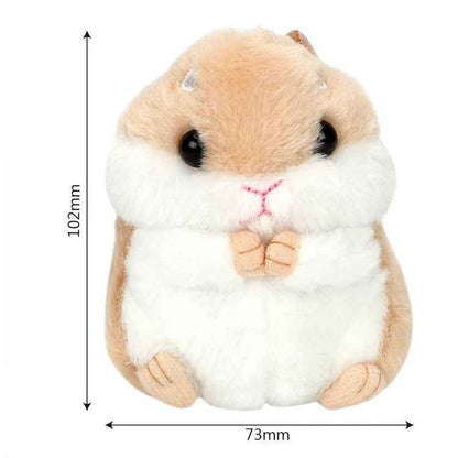 Plush Hamster Backpack Keyring And Bag Charm