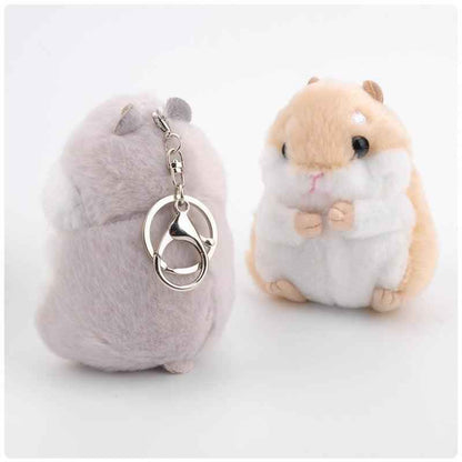 Plush Hamster Backpack Keyring And Bag Charm