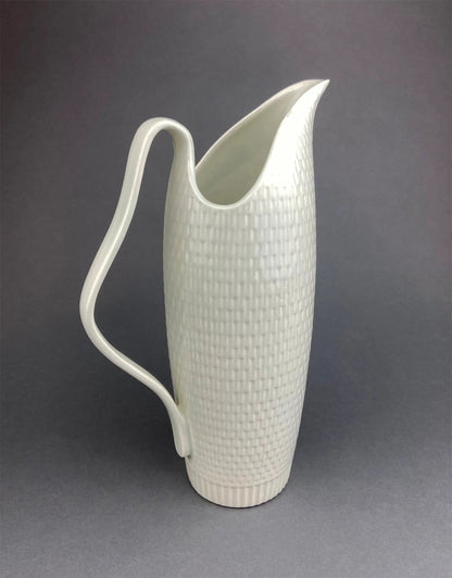 Hand blown purple glass pitcher vase centerpiece with textured glass by Anything Discovered on Tampa Home & Garden Store