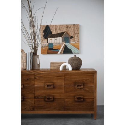 Hand-Carved Mango Wood Storage Boxes, Set of 2 - Tampa Home & Garden Store