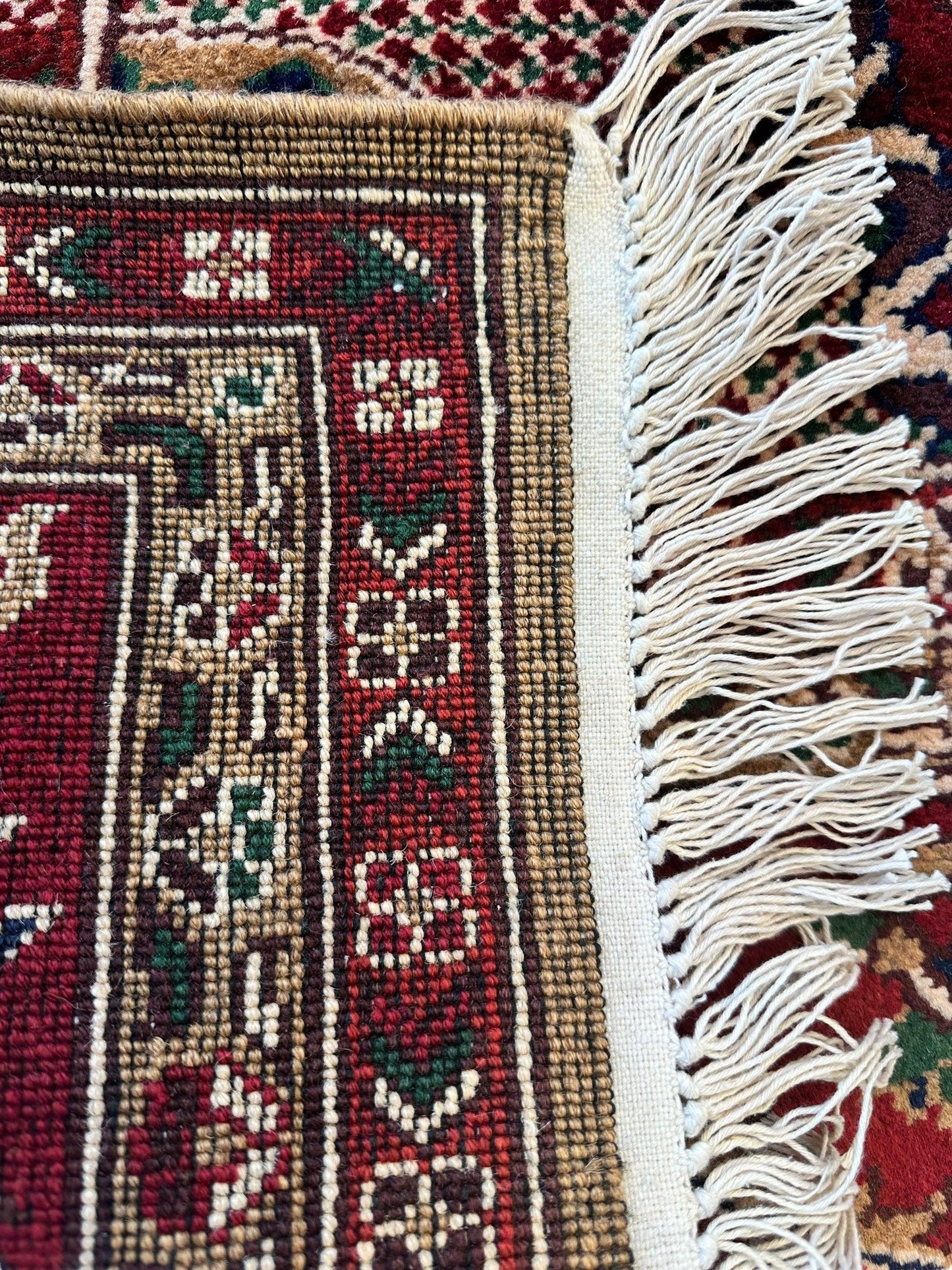 Hand-Knotted Afghan Garden Design Rug – 6’6” x 9’6” - Tampa Home & Garden Store
